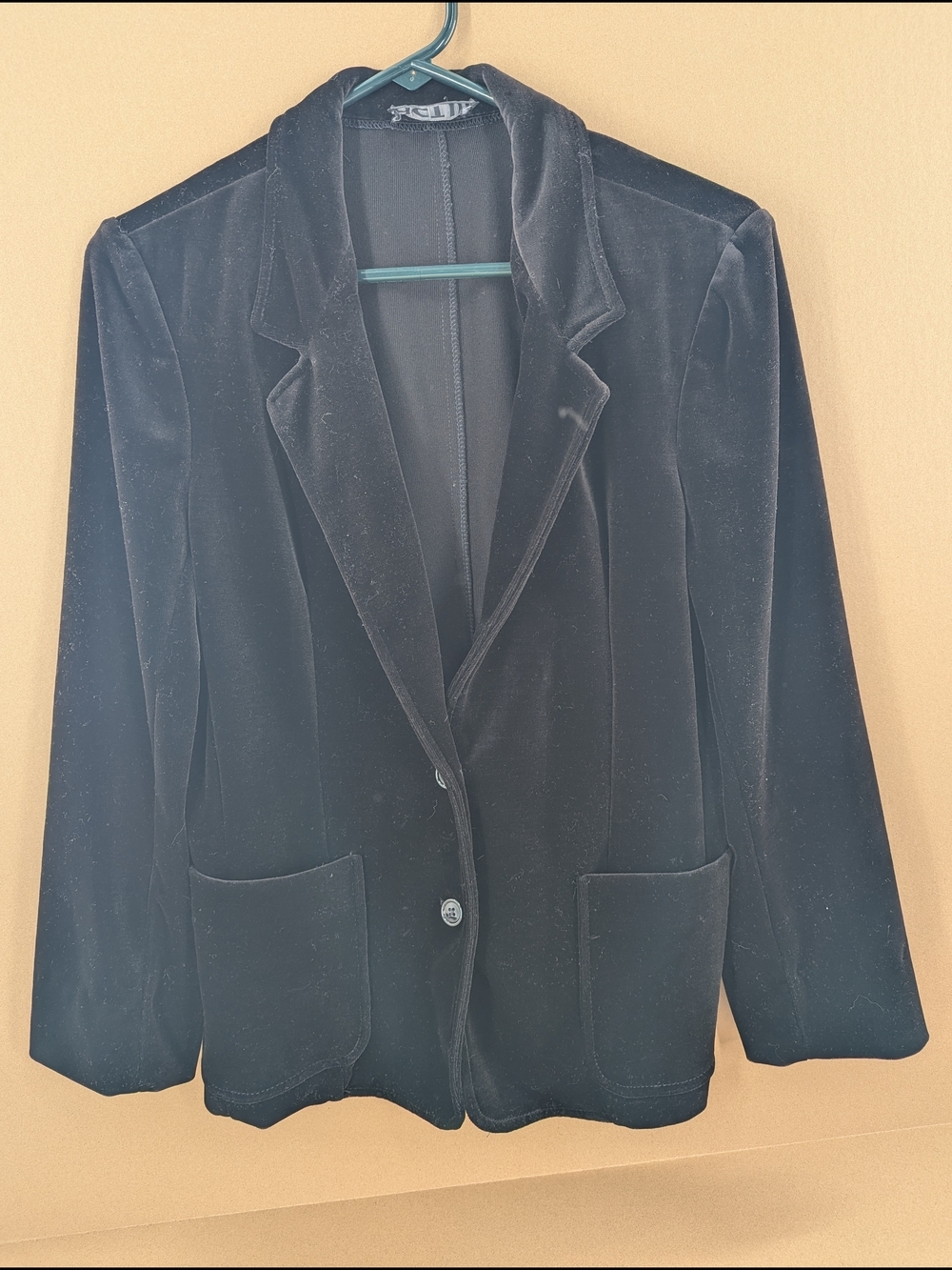 Act III Vintage Black Velvet Blazer Jacket Women's Medium Academia Whimsigoth